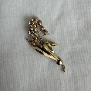 Carl Art 1/20 12k GF “Lily of the valley” vintage brooch